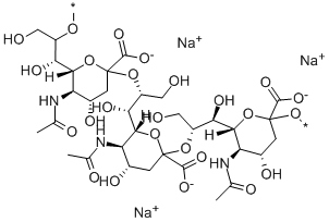 Polysialic acid sodium Structure