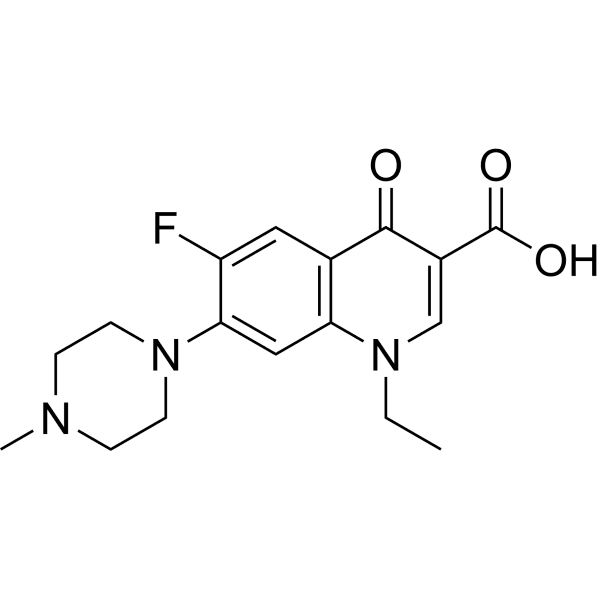 Pefloxacin Structure