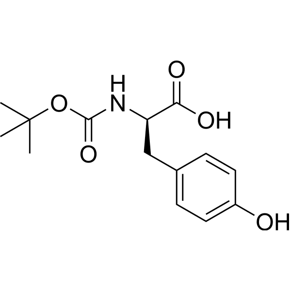Boc-D-Tyr-OH Structure