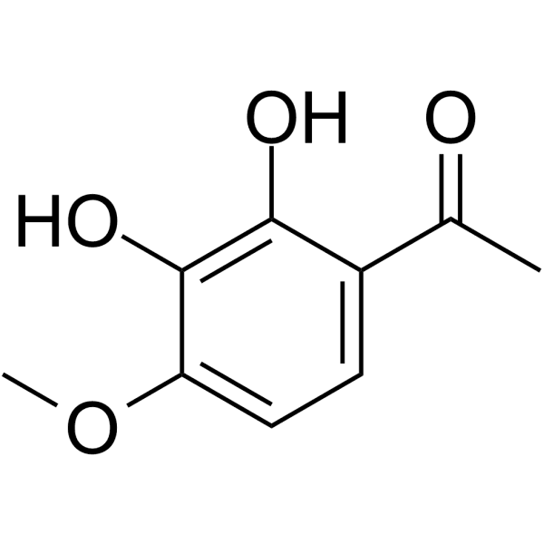 2',3'-Dihydroxy-4'-methoxyacetophenone Structure