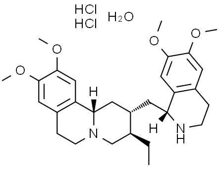 Emetine dihydrochloride hydrate Structure