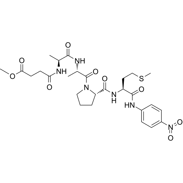 MeOSuc-AAPM-PNA Structure