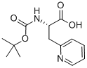 N-Boc-3-(2-pyridyl)-L-alanine Structure