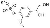 4-Hydroxy-3-methoxyphenylglycol sulfate potassium salt Structure