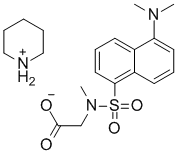 Dansylsarcosine piperidinium salt Structure