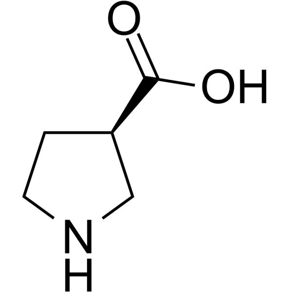 (R)-Pyrrolidine-3-carboxylic acid Structure