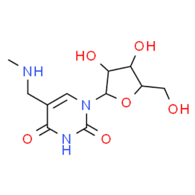 5-methylaminomethyluridine  Structure