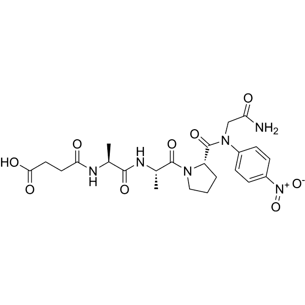 Suc-Ala-Ala-Pro-Gly-pNA Structure