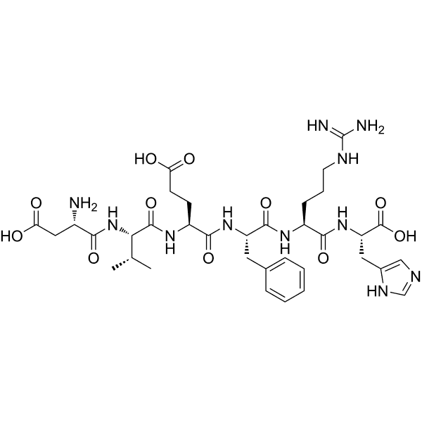 (Val2)-Amyloid β-Protein (1-6) Structure