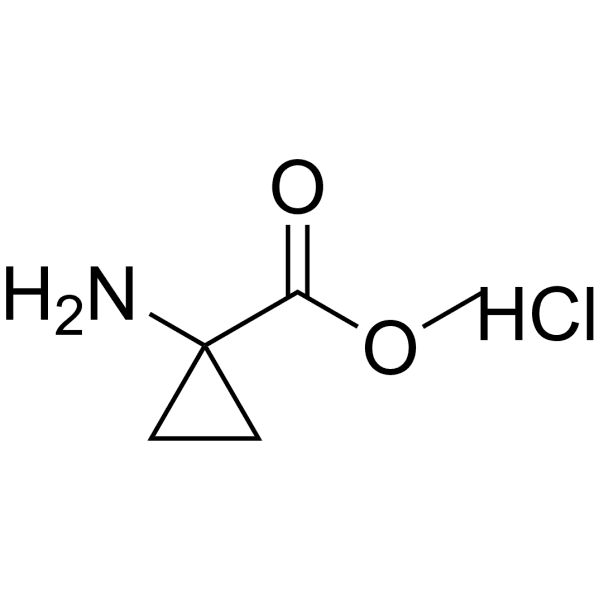 Methyl 1-aminocyclopropanecarboxylate hydrochloride Structure
