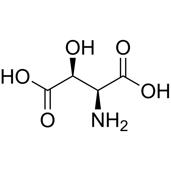 L-threo-3-Hydroxyaspartic acid Structure