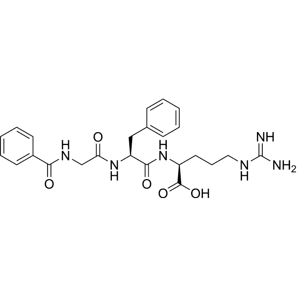 Hippuryl-Phe-Arg-OH Structure