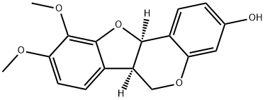 3-Hydroxy-9,10-dimethoxyptercarpan Structure