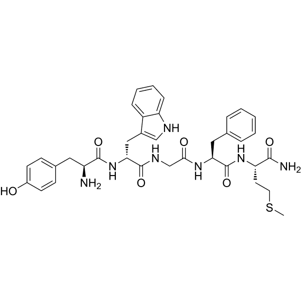 Y-{d-Trp}-GFM-NH2 Structure