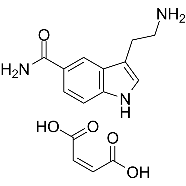 5-Carboxamidotryptamine maleate Structure
