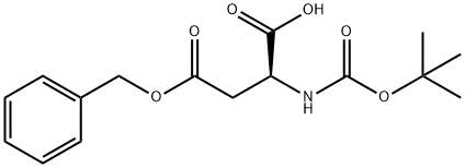 (2S)-4-(Benzyloxy)-2-[(tert-butoxycarbonyl)amino]-4-oxobutanoic acid Structure