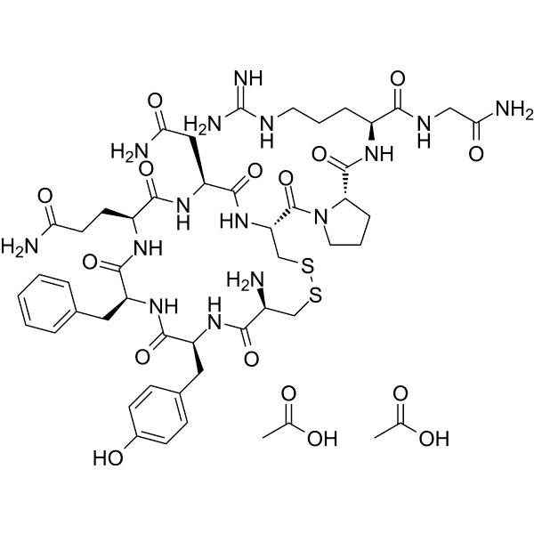 Argipressin diacetate Structure