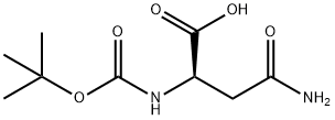(R)-4-Amino-2-((tert-butoxycarbonyl)amino)-4-oxobutanoic acid Structure