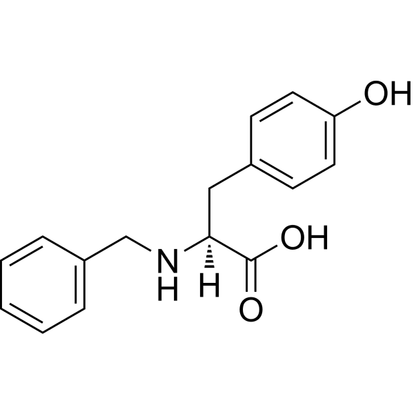 (S)-2-(Benzylamino)-3-(4-hydroxyphenyl)propanoic acid Structure