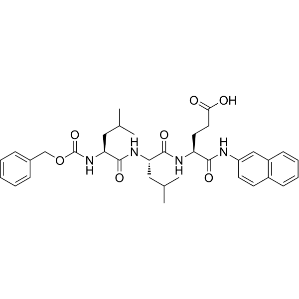 Z-Leu-Leu-Glu-βNA Structure