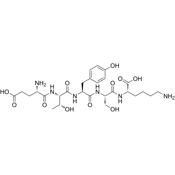 Glu-Thr-Tyr-Ser-Lys Structure