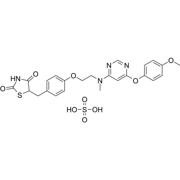 Lobeglitazone sulfate  Structure