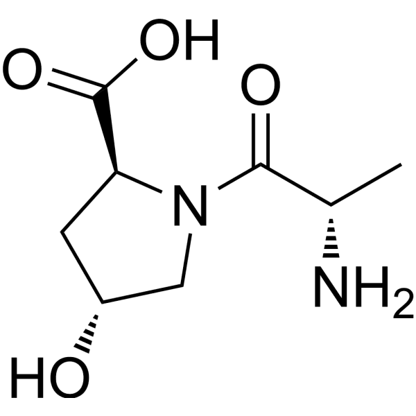 H-Ala-Hyp-OH Structure