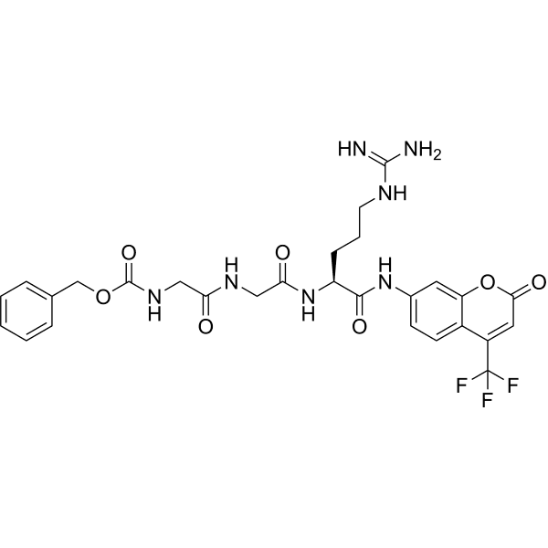 Z-Gly-Gly-Arg-AFC Structure