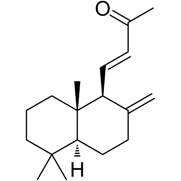 15,16-Dinor-8(17),11-labdadien-13-one Structure