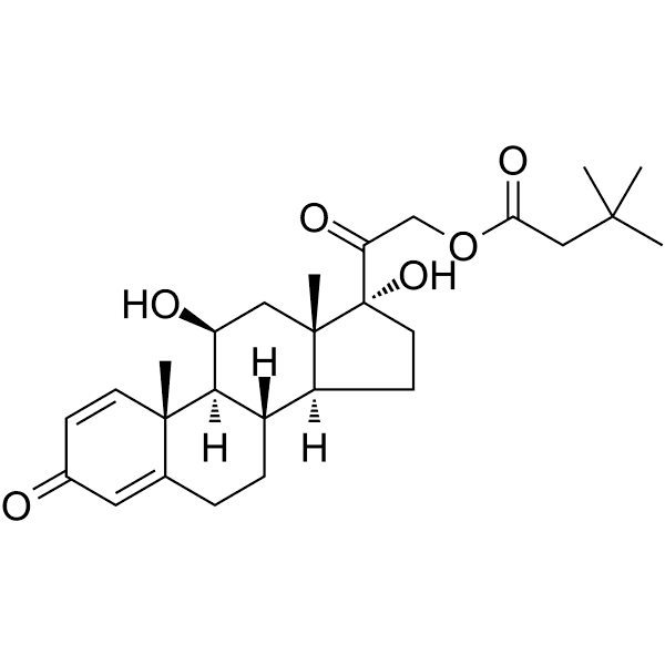 Prednisolone Tebutate Structure