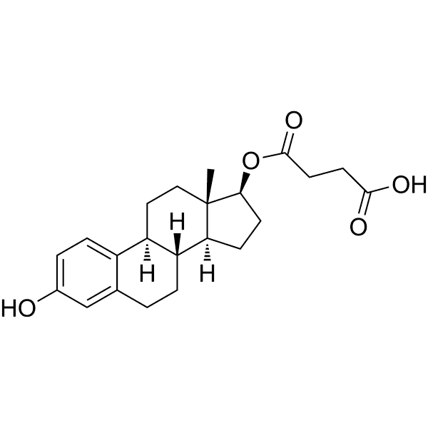 β-Estradiol 17-hemisuccinate Structure