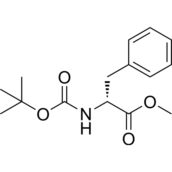 Methyl (tert-butoxycarbonyl)-D-phenylalaninate Structure