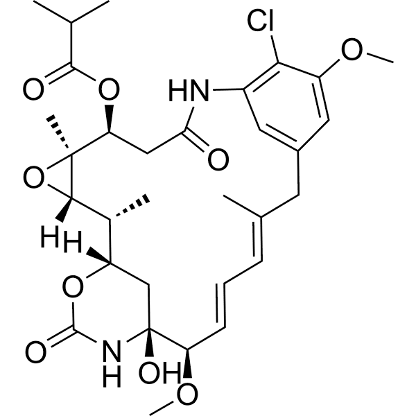 N-Demethylansamitocin P-3 Structure