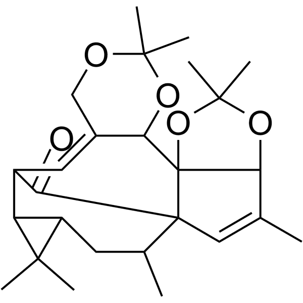 Ingenol-3,4,5,20-diacetonide Structure