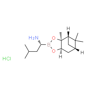 (R)-BoroLeu-(+)-Pinanediol-HCl  Structure