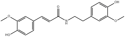 N-trans-Feruloyl-3-methoxytyramine Structure