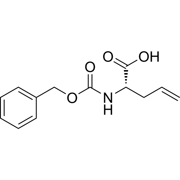 (S)-2-(((Benzyloxy)carbonyl)amino)pent-4-enoic acid Structure