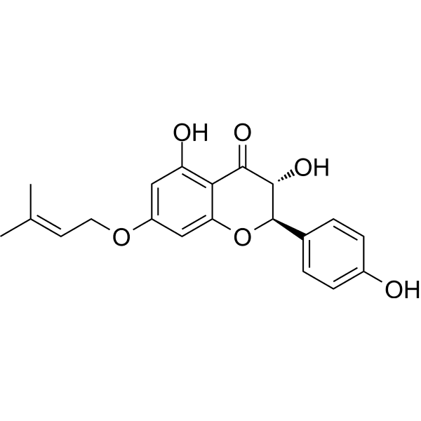 7-Prenyloxyaromadendrin Structure