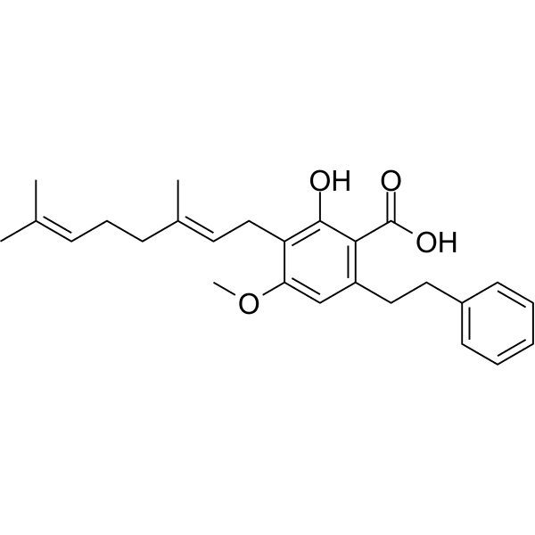 Amorfrutin B  Structure