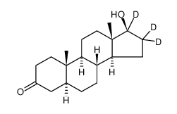 Dihydrotestosterone-d3 Structure