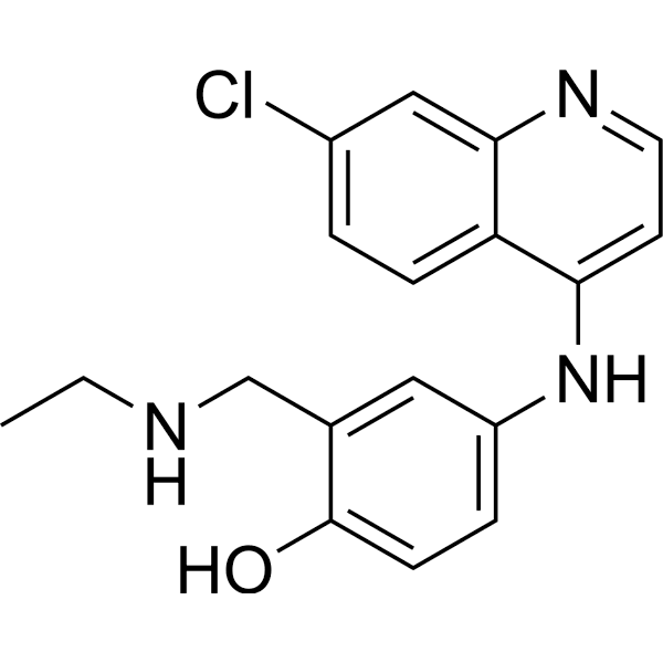 N-Desethyl amodiaquine Structure