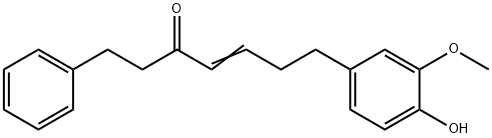 7-(4-hydroxy-3-methoxyphenyl)-1-phenylhept-4-en-3-one Structure