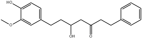 5-Hydroxy-7-(4'-hydroxy-3'-methoxyphenyl)-1-phenyl-3-heptanone Structure