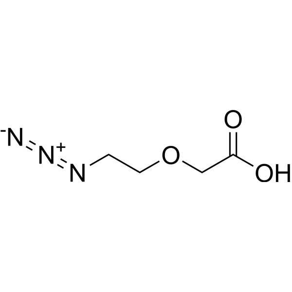 Azido-PEG1-CH2CO2H Structure
