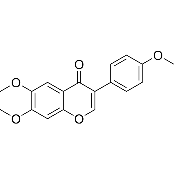 4',6,7-Trimethoxyisoflavone Structure