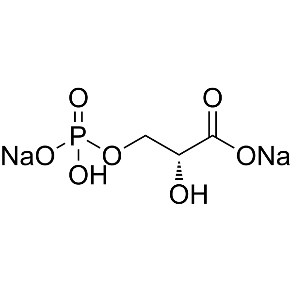 D-(-)-3-Phosphoglyceric acid disodium Structure