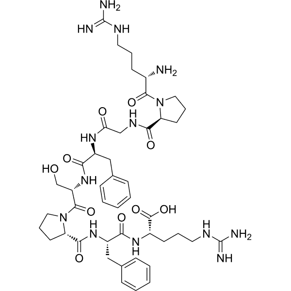 [Des-Pro2]-Bradykinin Structure