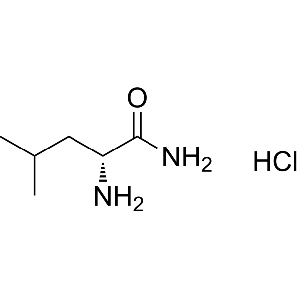 (R)-2-Amino-4-methylpentanamide hydrochloride Structure