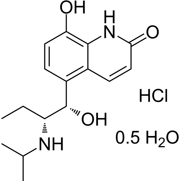 Procaterol hydrochloride hemihydrate Structure