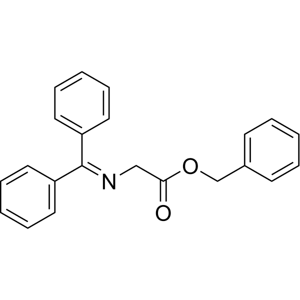 Diphenylmethylene-glycine benzyl ester Structure